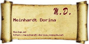 Meinhardt Dorina névjegykártya
